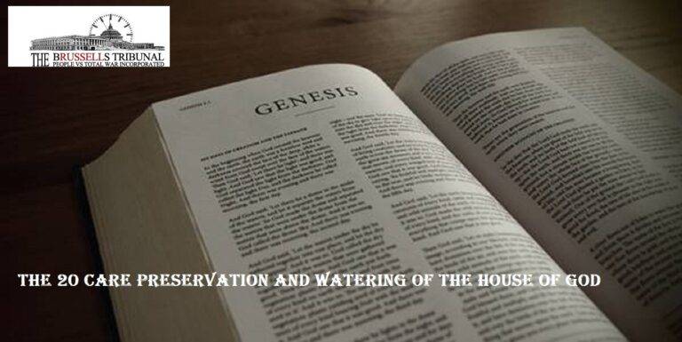 The 20 Care Preservation And Watering Of The House Of God